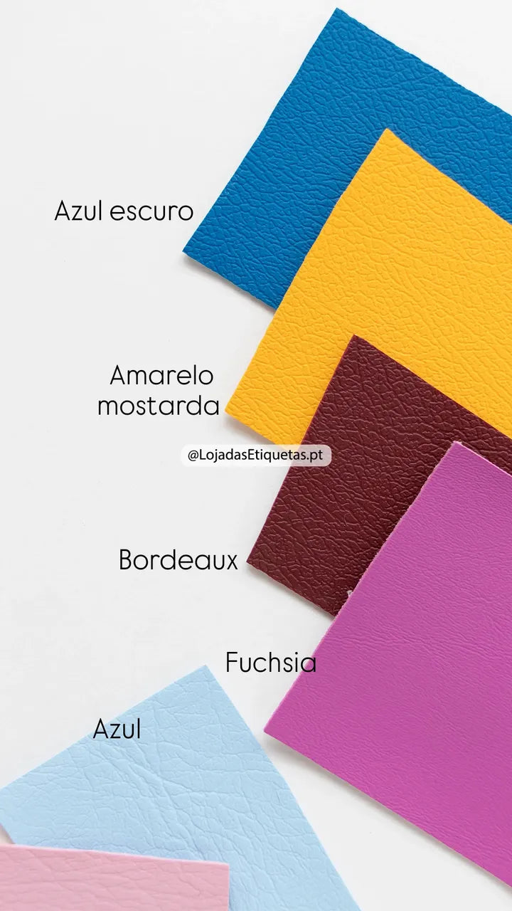 Etiquetas em Napa Ovais e Redondas | Pele Sintética
