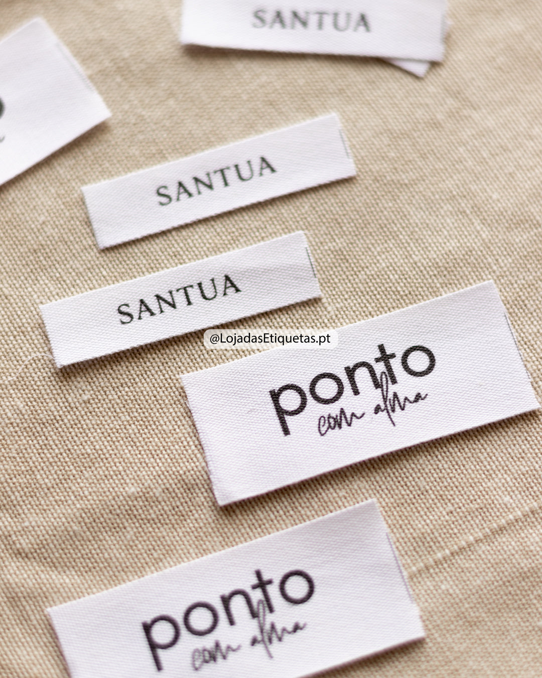 Etiquetas em algodão - Planas