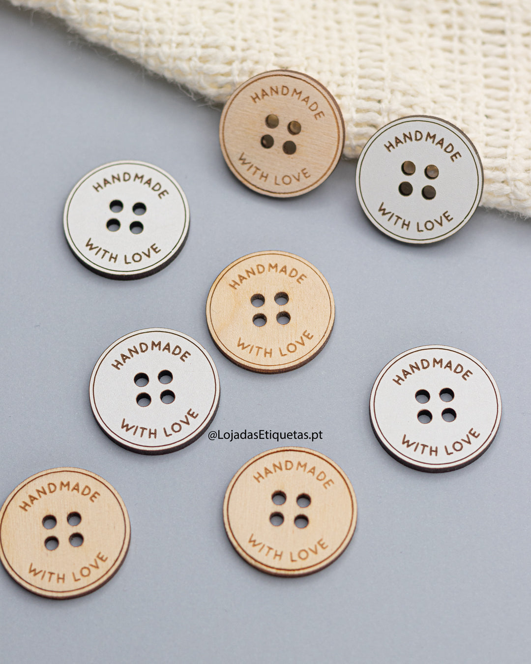 Medalhas | Botões em Madeira