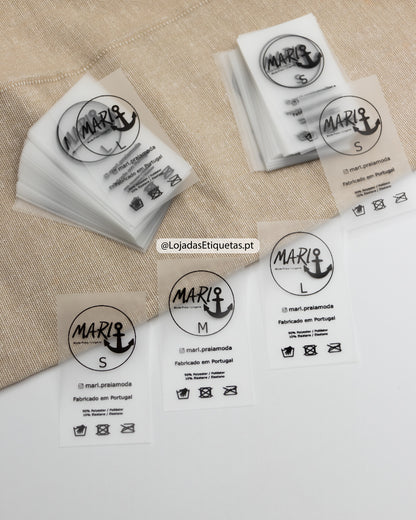 Etiquetas em silicone