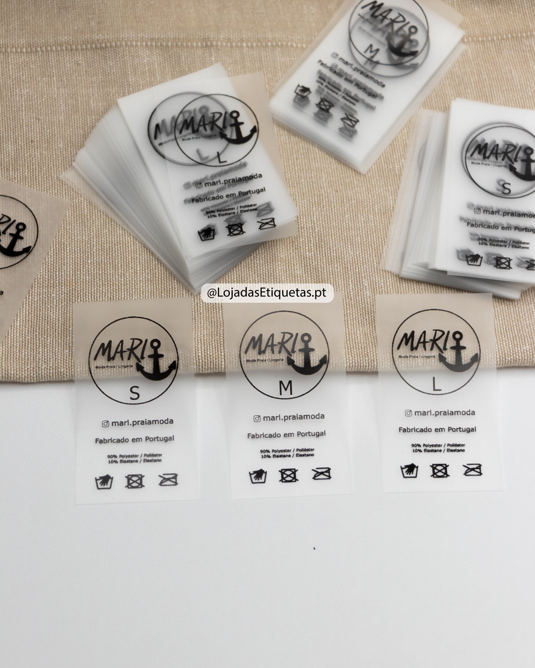 Etiquetas em silicone