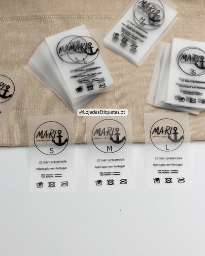 Etiquetas em silicone