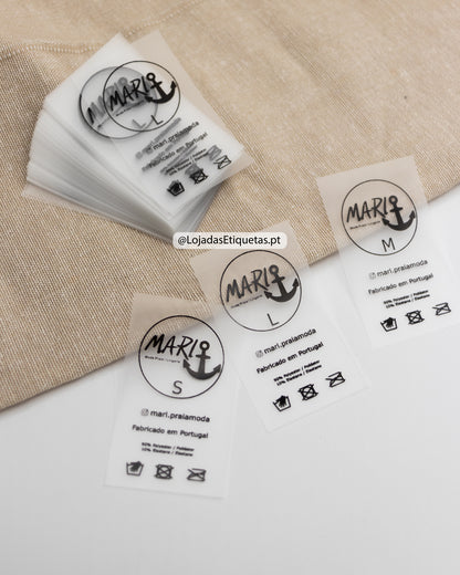 Etiquetas em silicone