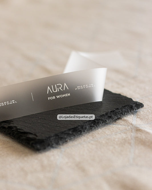 Etiquetas personalizadas em silicone para vestuário