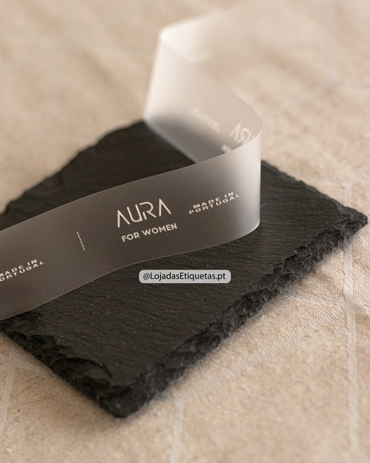Etiquetas personalizadas em silicone para vestuário