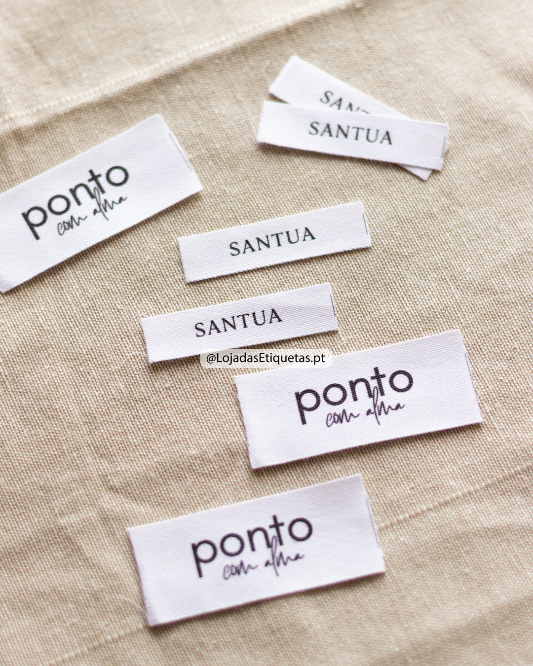 Etiquetas em algodão - Planas