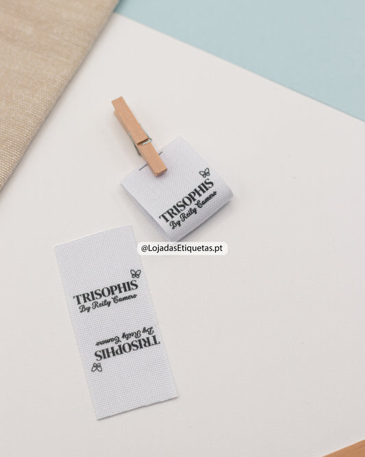 Etiquetas em Tecido - Dobráveis | Logotipo Horizontal