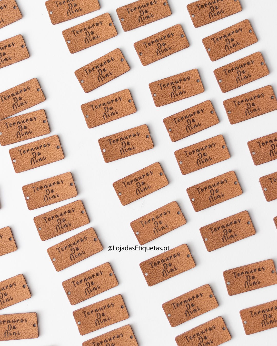 Etiquetas Retangulares em Napa | Pele sintética