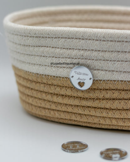 Etiquetas em Acrílico Espelhado Redondas | Ovais