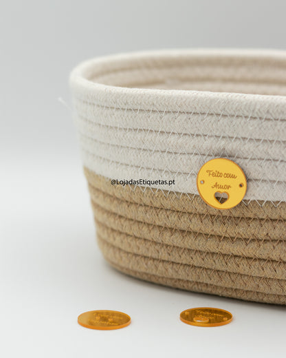 Etiquetas em Acrílico Espelhado Redondas | Ovais