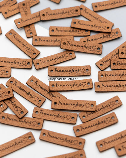 Etiquetas Retangulares em Napa | Pele sintética