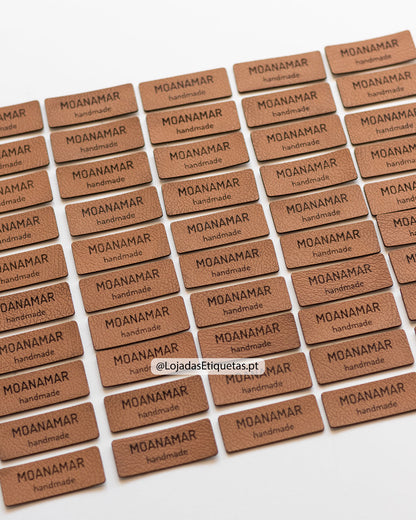 Etiquetas Retangulares em Napa | Pele sintética