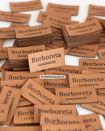 Etiquetas Retangulares em Napa | Pele sintética