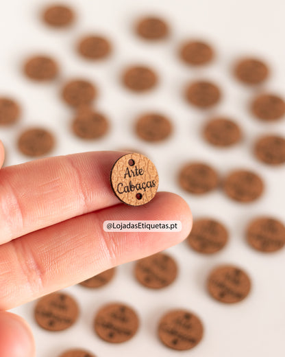 Etiquetas em Napa Ovais e Redondas | Pele Sintética