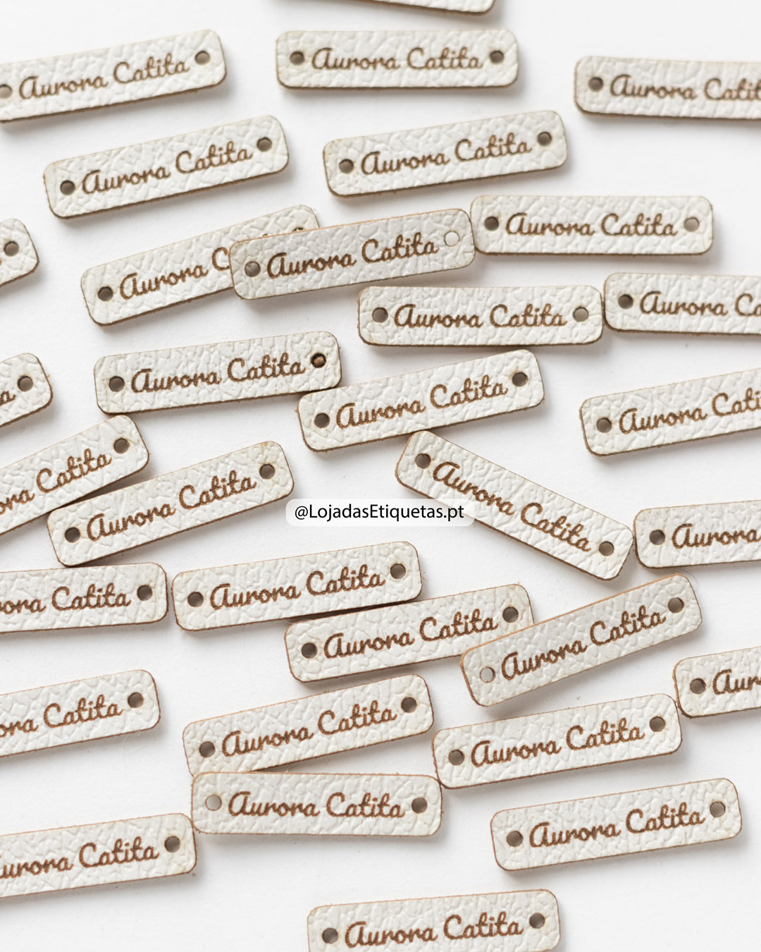 Etiquetas Retangulares em Napa | Pele sintética