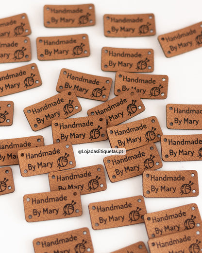 Etiquetas Retangulares em Napa | Pele sintética