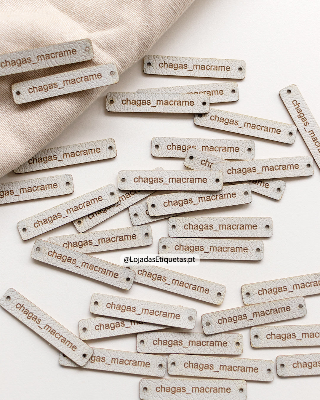 Etiquetas Retangulares em Napa | Pele sintética