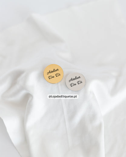 Medalhas em aço inoxidável espelhado personalizadas com logotipo